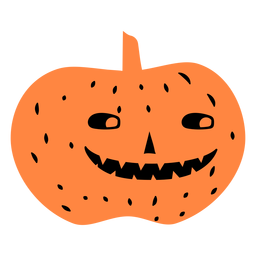 Ilustração sorridente de abóbora entalhada Desenho PNG
