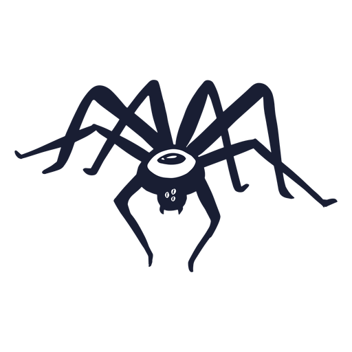 Silueta de monstruo araña Diseño PNG