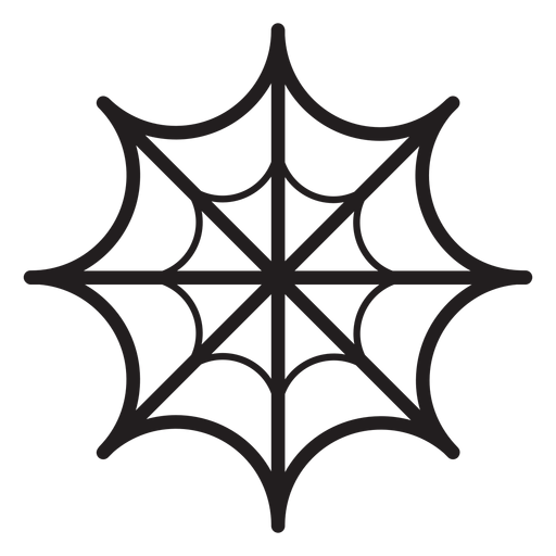 Spinnennetzliniensymbol PNG-Design