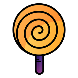Icono de dibujos animados de paleta de espiral Diseño PNG