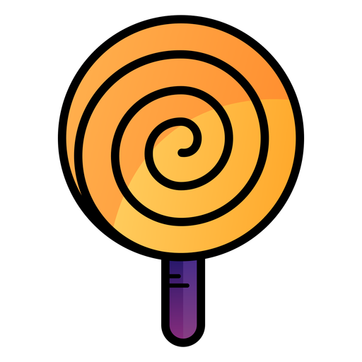 Spirale Lutscher Cartoon-Symbol PNG-Design