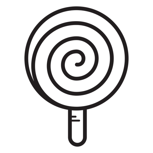 Icono de línea de paleta de espiral Diseño PNG