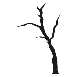Gruselige nackte Baumsilhouette PNG-Design