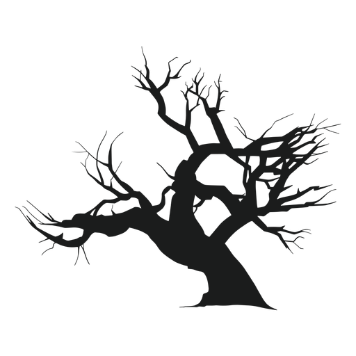 Spooky tree silhouette - Transparent PNG & SVG vector file