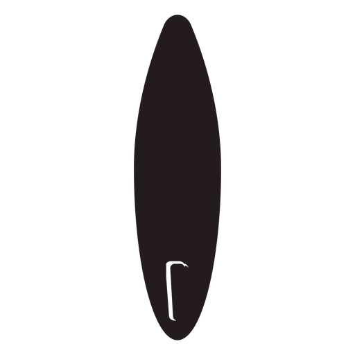 Surfbrett schwarz PNG-Design