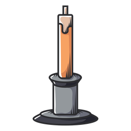 Ícone de desenho de castiçal cônico Desenho PNG