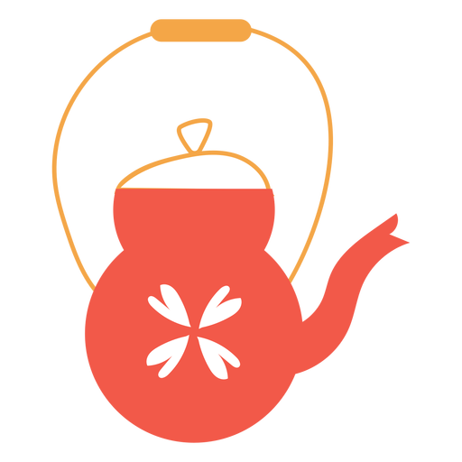 Tea pot cartoon PNG Design