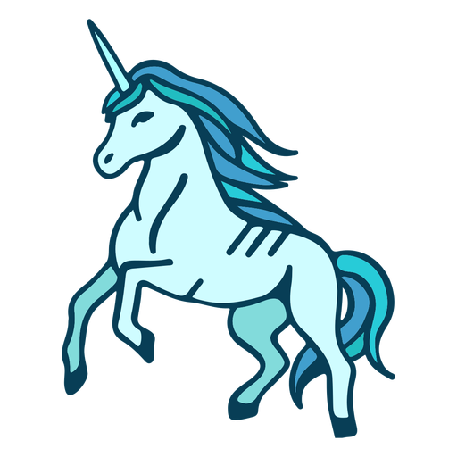 Download Unicorn rearing cartoon - Transparent PNG & SVG vector file