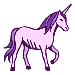 Unicorn side view cartoon Unicorn side view cartoon