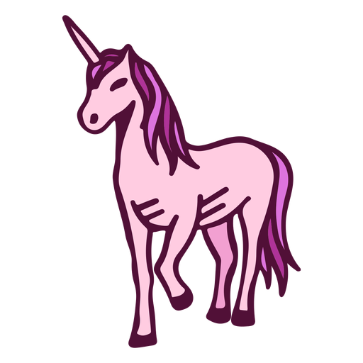 Download Unicorn walking cartoon - Transparent PNG & SVG vector file