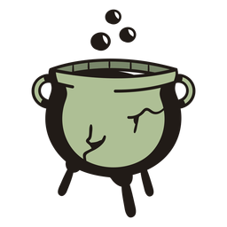 Hexenkessel Hand gezeichnet PNG-Design