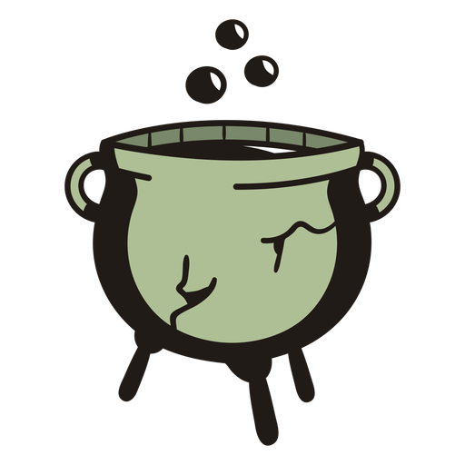 Witch cauldron hand drawn PNG Design