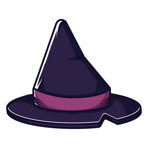 Icono de dibujos animados de sombrero de bruja Diseño PNG