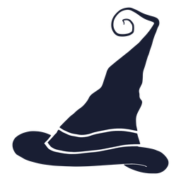 Witch hat flat silhouette PNG Design