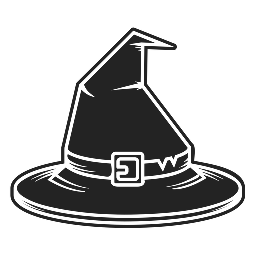 Download Witch hat front view icon black - Transparent PNG & SVG vector file