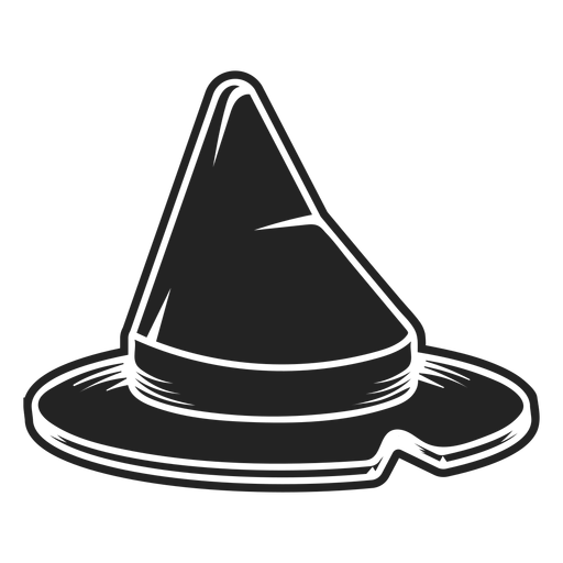 Download Witch hat icon black - Transparent PNG & SVG vector file