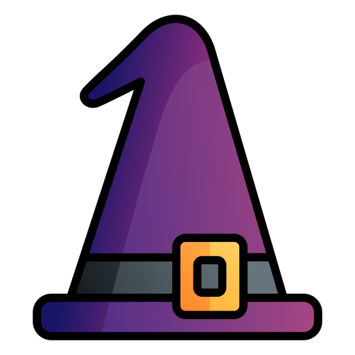 Witches hat cartoon icon