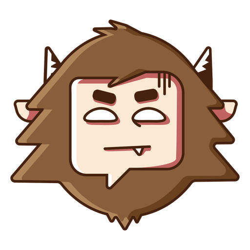 Yeti assustador emoji Desenho PNG
