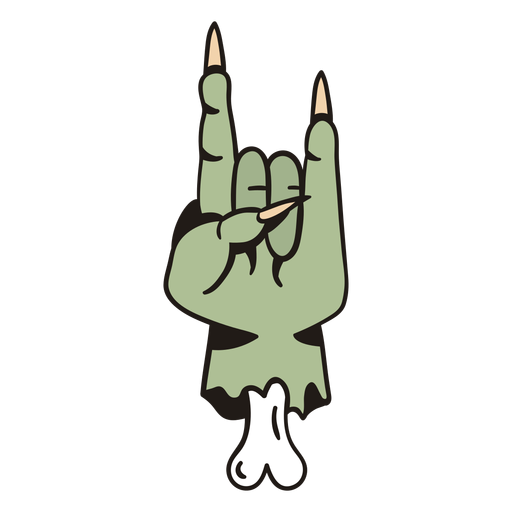 Zombie Hand Hand gezeichnet PNG-Design