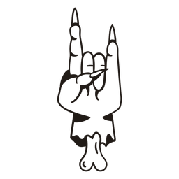 Zombie Hand Hand Drawn Silhouette PNG & SVG Design For T-Shirts