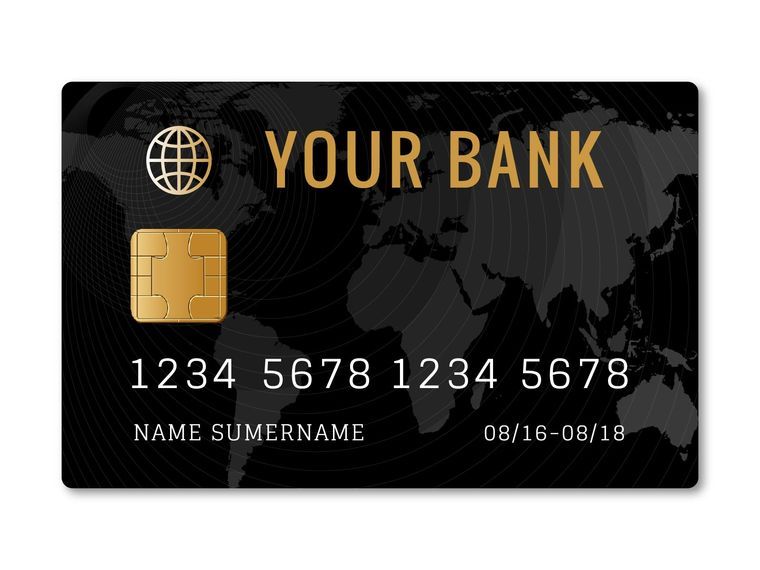 Credit card template design Credit card template design