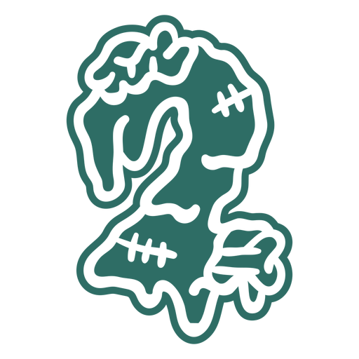 Download Zombie two number sticker - Transparent PNG & SVG vector file