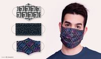 Abstract Pattern Face Mask Design Pack Vector Download