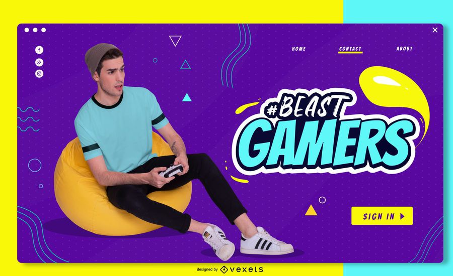 Diseño deslizante de pantalla completa de Beast Gamers Diseño deslizante de pantalla completa de Beast Gamers