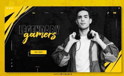 Gaming Blog Vollbild Slider Design
