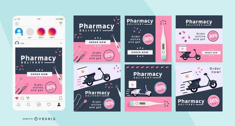 Pharmacy Business Square Social Post pack Pharmacy Business Square Social Post pack