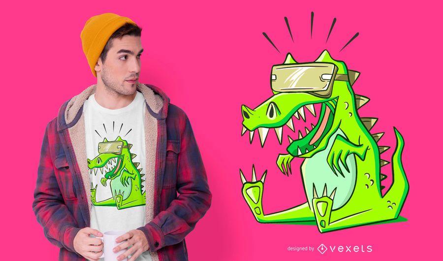 Design de camisetas T-rex VR Design de camisetas T-rex VR