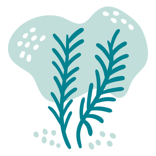 Meerespflanzen flach PNG-Design