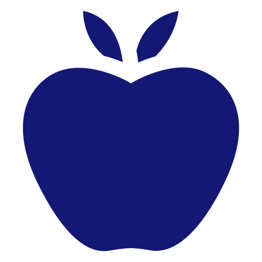 Apple Symbol blau PNG-Design