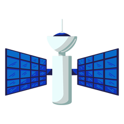 Ilustración de satélite artificial Diseño PNG