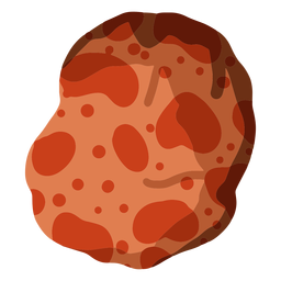 Asteroid rock illustration PNG Design