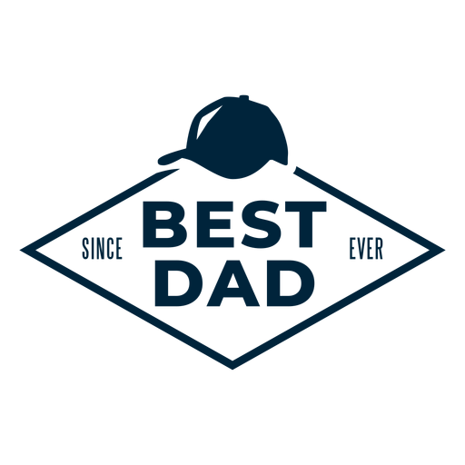 Best dad since ever badge PNG Design