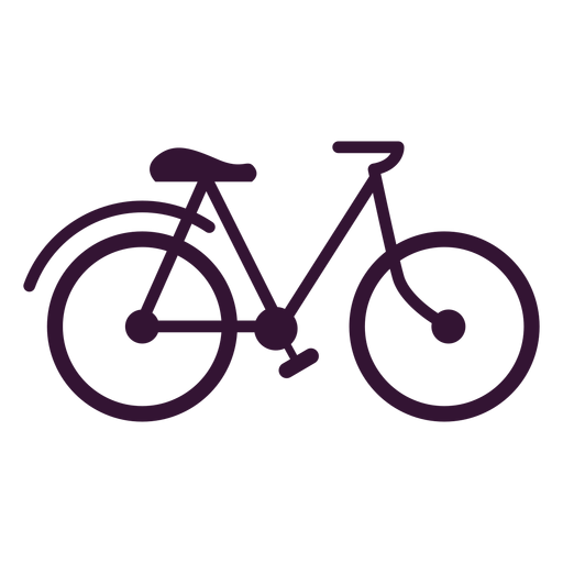 Bicycle vehicle stroke PNG Design