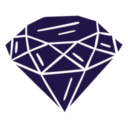 Gran diamante azul Diseño PNG