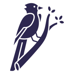 Blue Jay Vogel schwarz PNG-Design