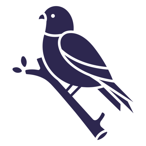 Pájaro azul negro Diseño PNG
