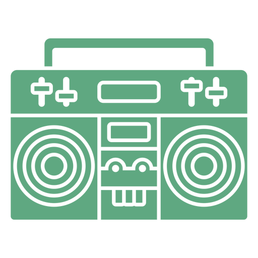 Boombox Casette Flat Green Transparent Png Svg Vector File - boombox roblox id transparent png clipart free download