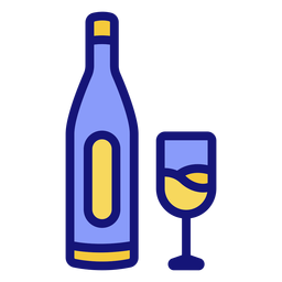 Bottle of champagne icon PNG Design