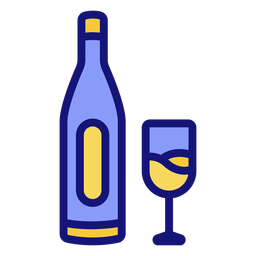 Ícone de garrafa de champanhe Transparent PNG