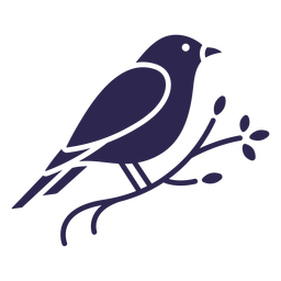Pássaro canário preto