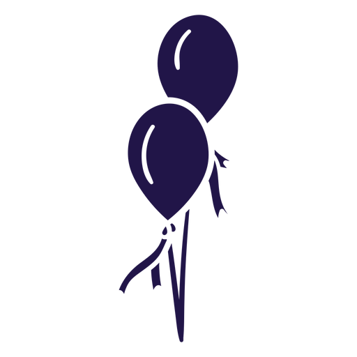 Feierballons blau PNG-Design