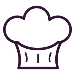 Chef Hut Schlaganfall PNG-Design