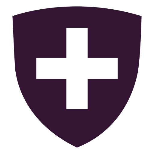 Icono de escudo de Suiza Diseño PNG