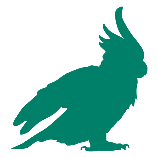 Kakadu Vogel Silhouette PNG-Design