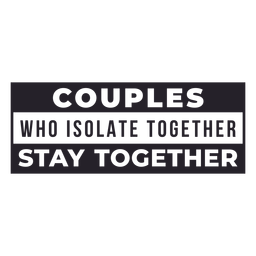 Paare die zusammen Schriftzug isolieren PNG-Design