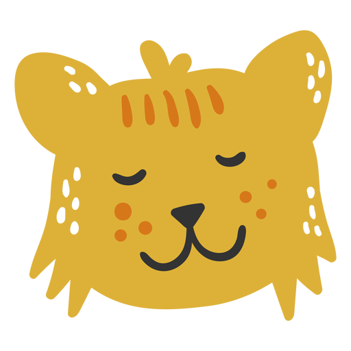 Download Cute happy lion cub flat - Transparent PNG & SVG vector file